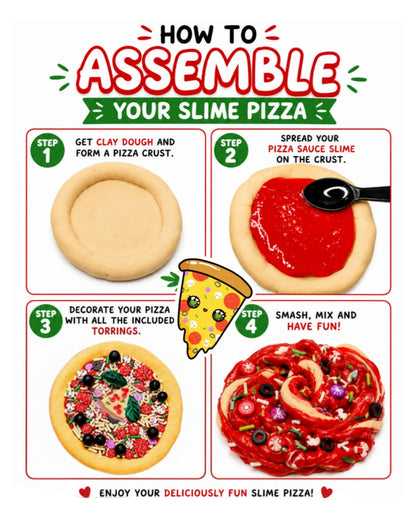 Pizza Slime Kit – DIY Butter Slime with Clay & Toppings
