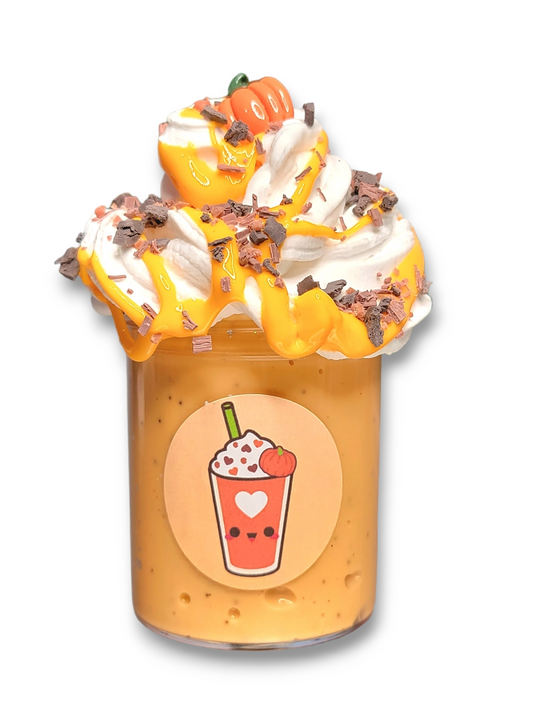 Pumpkin Cookie Crumble Frappe Handmade Scented Slime Fall 4oz Slime by Hoshimi Slimes LLC | Hoshimi Slimes LLC