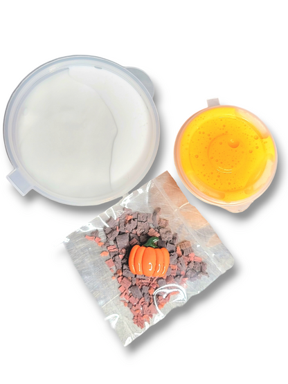 Pumpkin Cookie Crumble Frappe Handmade Scented Slime Fall Slime by Hoshimi Slimes LLC | Hoshimi Slimes LLC