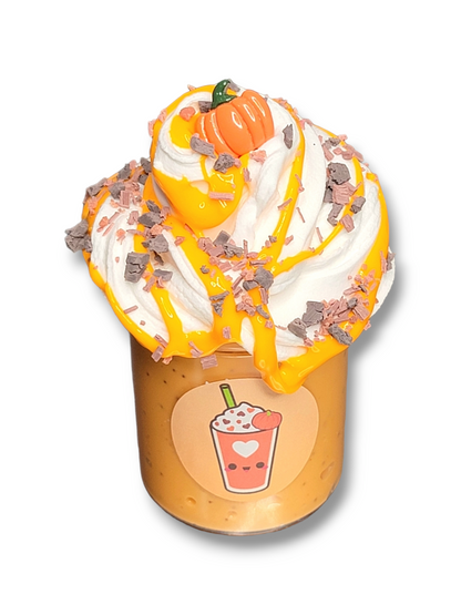 Pumpkin Cookie Crumble Frappe Handmade Scented Slime Fall Slime by Hoshimi Slimes LLC | Hoshimi Slimes LLC