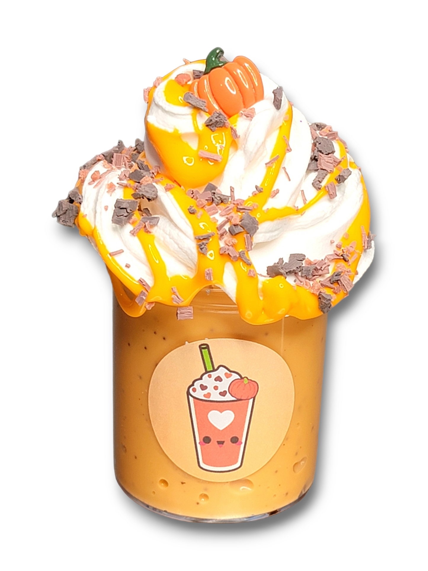 Pumpkin Cookie Crumble Frappe Handmade Scented Slime Fall Slime by Hoshimi Slimes LLC | Hoshimi Slimes LLC