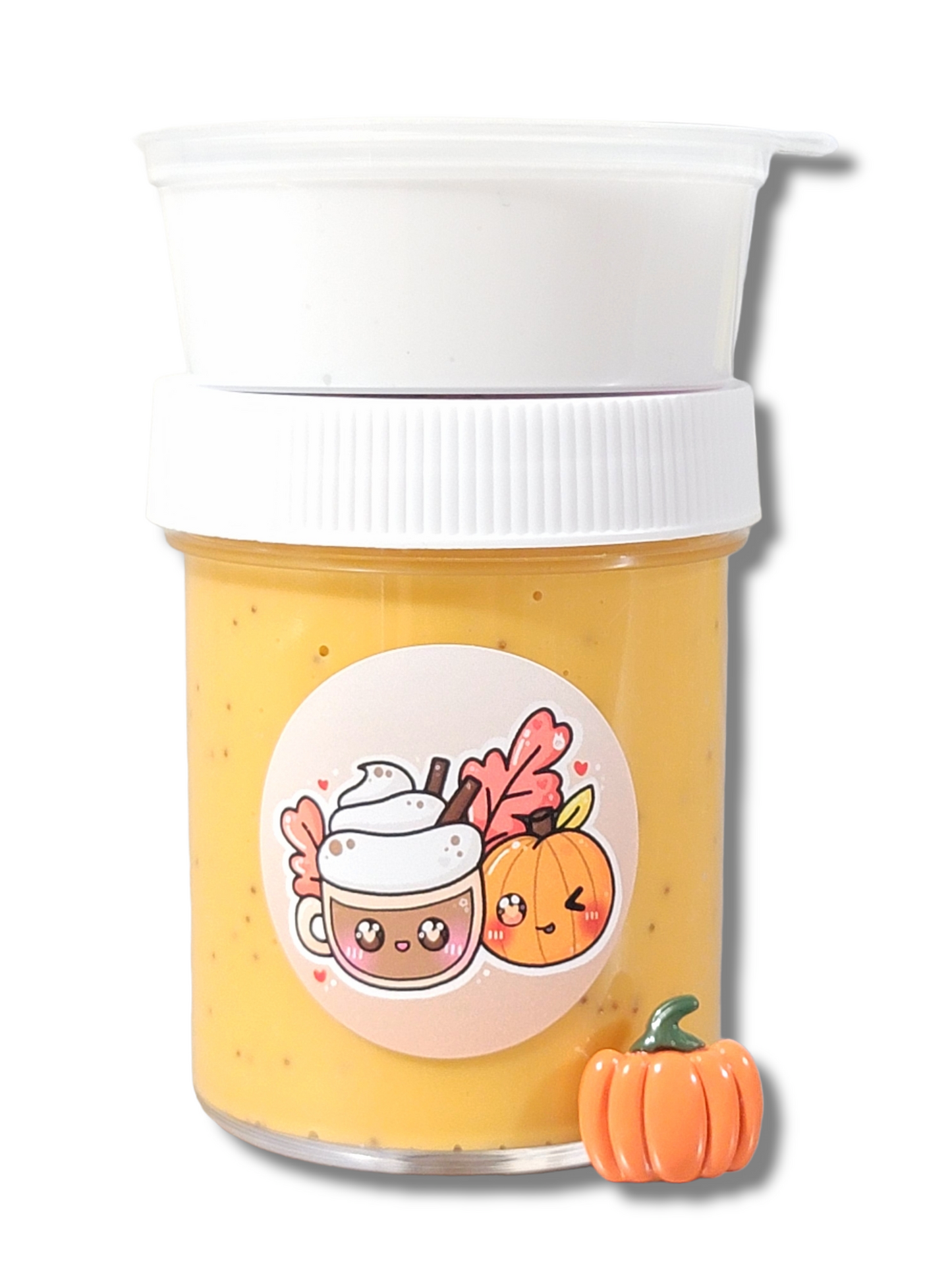 Pumpkin Latte With Cold Foam Handmade Scented Slime Slime by Hoshimi Slimes LLC | Hoshimi Slimes LLC