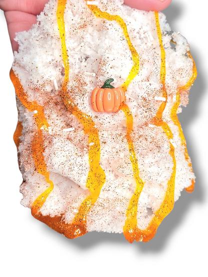 Pumpkin Spice Fried Ice Cream Handmade Cloud Slime 32oz Slime by Hoshimi Slimes LLC | Hoshimi Slimes LLC