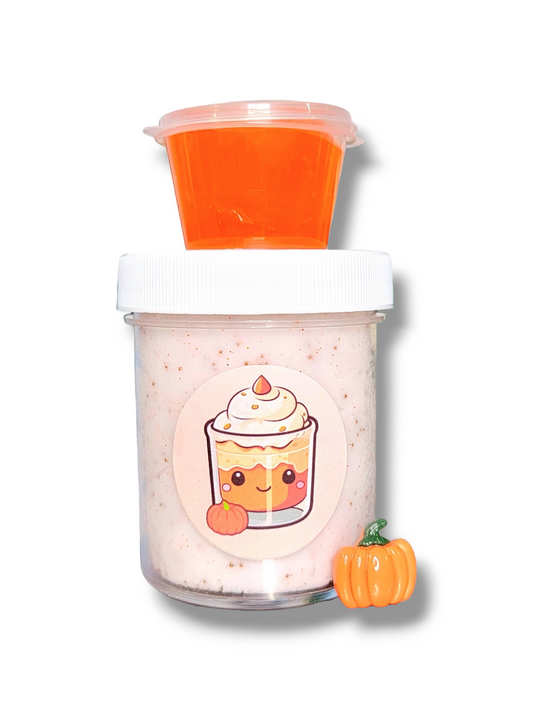 Pumpkin Spice Fried Ice Cream Handmade Cloud Slime 5oz Slime by Hoshimi Slimes LLC | Hoshimi Slimes LLC
