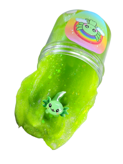 Rainbow Axolotl Friends 4pc Slime Set – 8oz Handmade Scented Jelly Slimes – Colorful Sensory Fidget Toy for Ages 8+ – Hoshimi Slimes