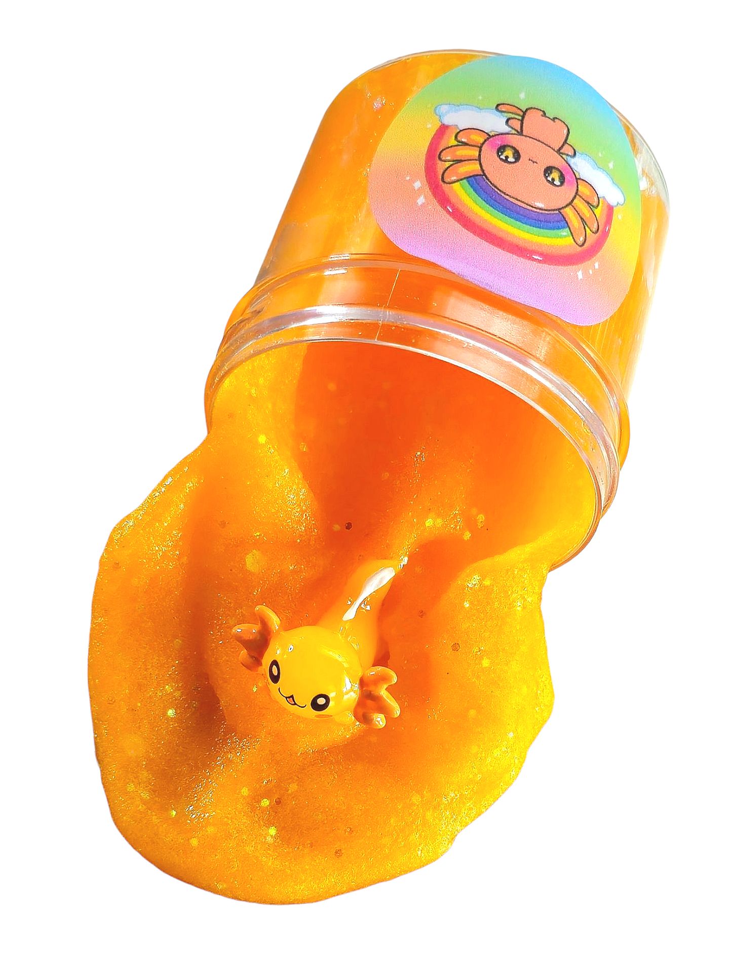 Rainbow Axolotl Friends 4pc Slime Set – 8oz Handmade Scented Jelly Slimes – Colorful Sensory Fidget Toy for Ages 8+ – Hoshimi Slimes
