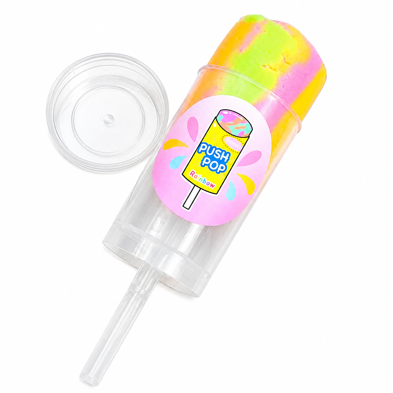 Rainbow Sherbet Slime – Fluffy Cloud Slime with Beads