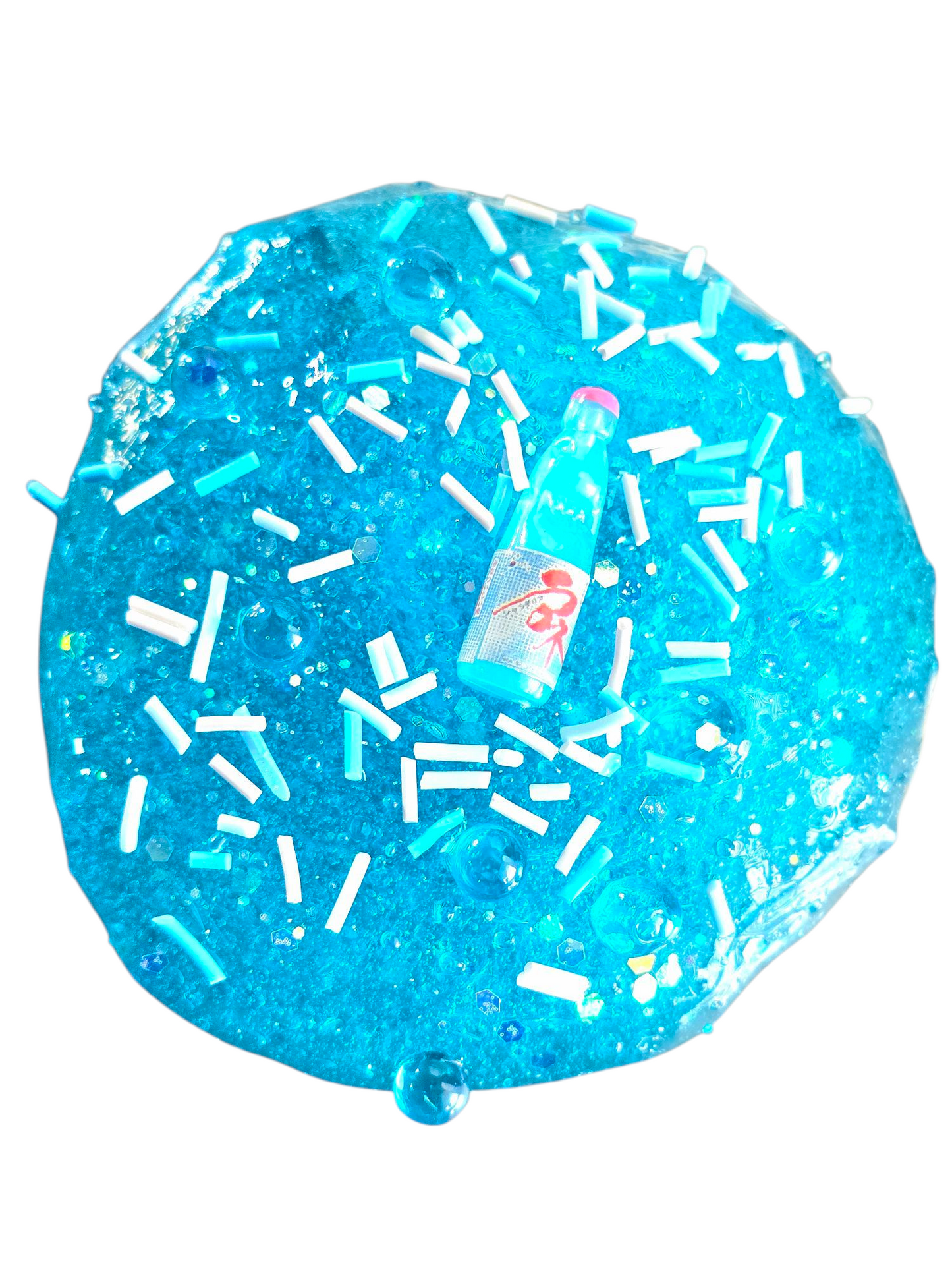 Ramune Blue Raspberry Soda Clear Slime – Thick & Glossy Handmade Scented Slime for Ages 8+ – Sensory Play Toy by Hoshimi Slimes