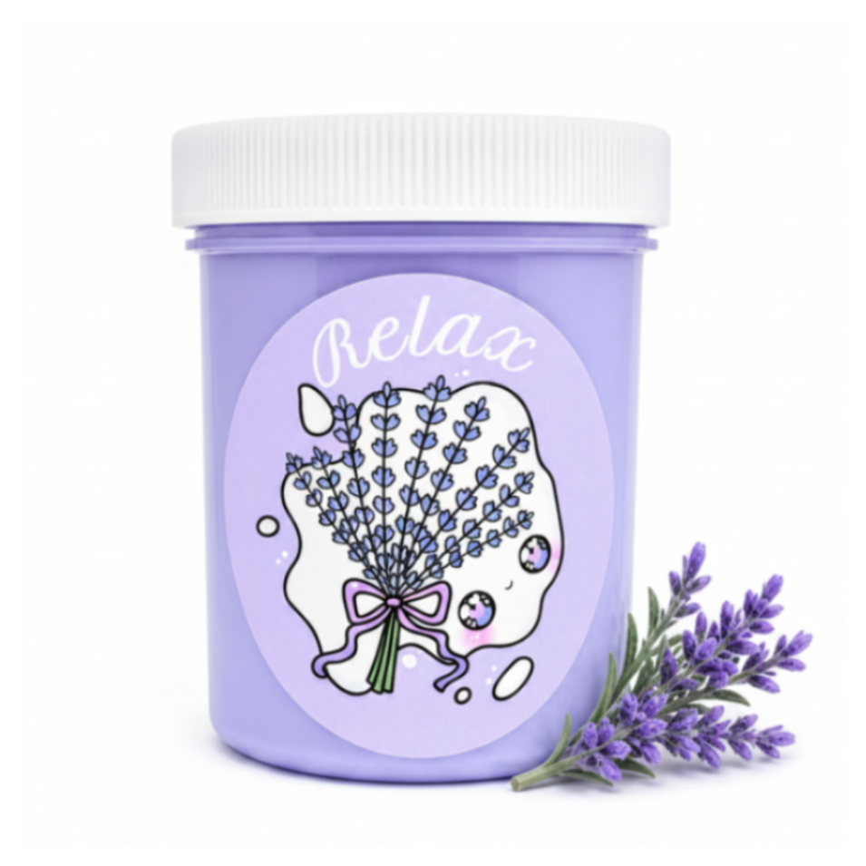 Relax Slime – Lavender Chamomile Butter Slime with Charm