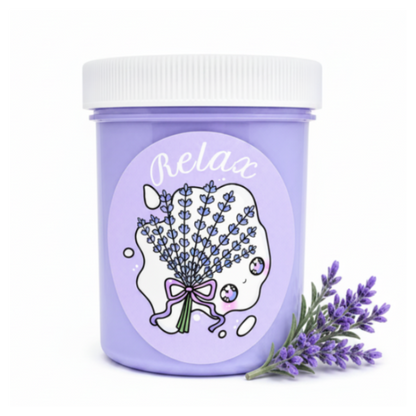 Relax Slime – Lavender Chamomile Butter Slime with Charm