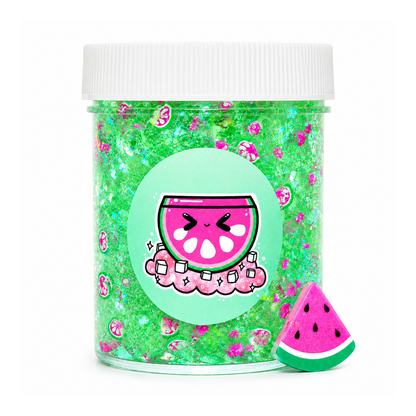 Watermelon Iced Refresher Slime – Scented Sugar Scrub Slime with Charm