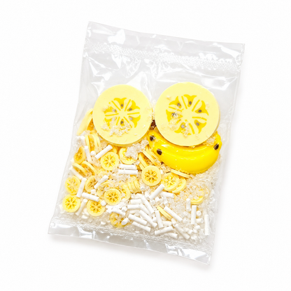 Banana Coconut Cream Pie Scented Slime – Butter Slime with Charms