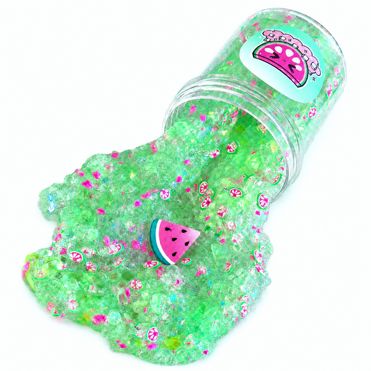 Watermelon Iced Refresher Slime – Scented Sugar Scrub Slime with Charm