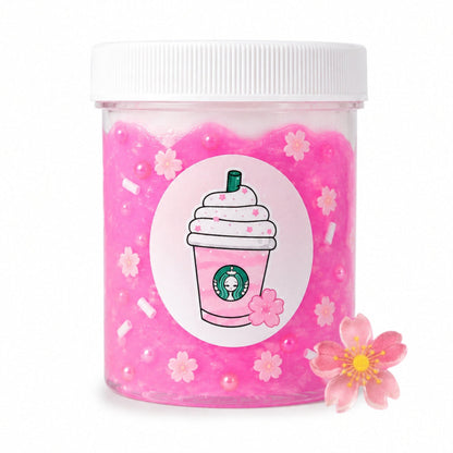 Sakura Cherry Blossom Avalanche Slime – Clear Slime & Charm