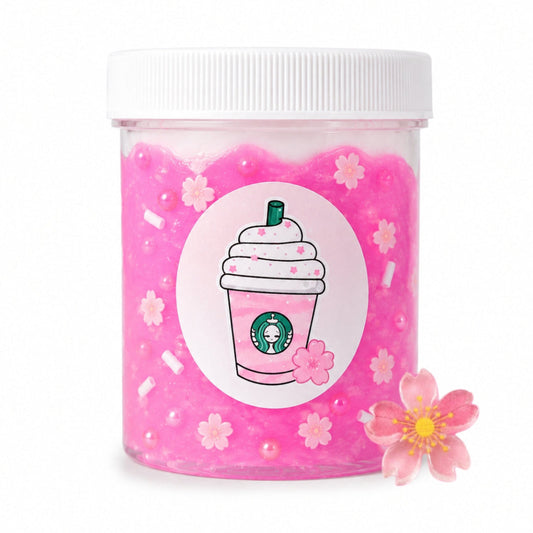 Sakura Cherry Blossom Avalanche Slime – Clear Slime & Charm