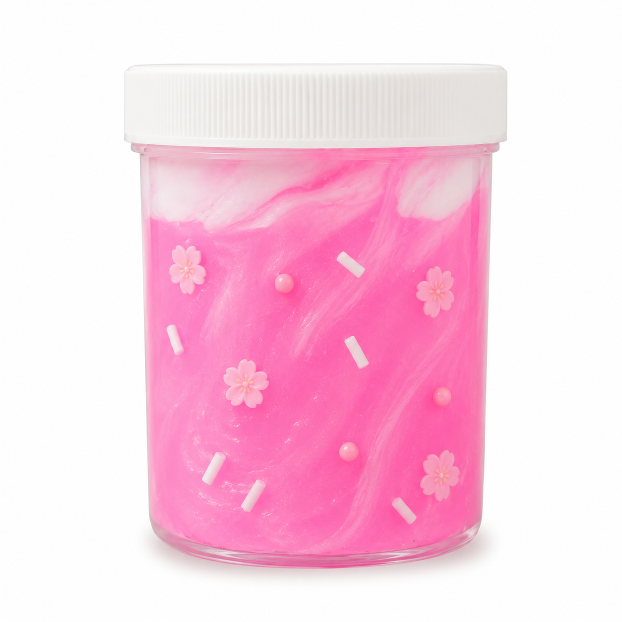 Sakura Cherry Blossom Avalanche Slime – Clear Slime & Charm