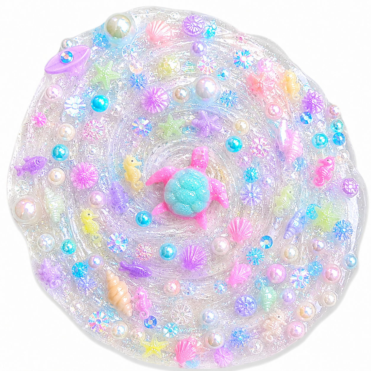 Save The Turtles Slime – Clear Crunchy Slime with Charms Unscented
