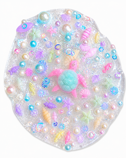 Save The Turtles Slime – Clear Crunchy Slime with Charms Unscented