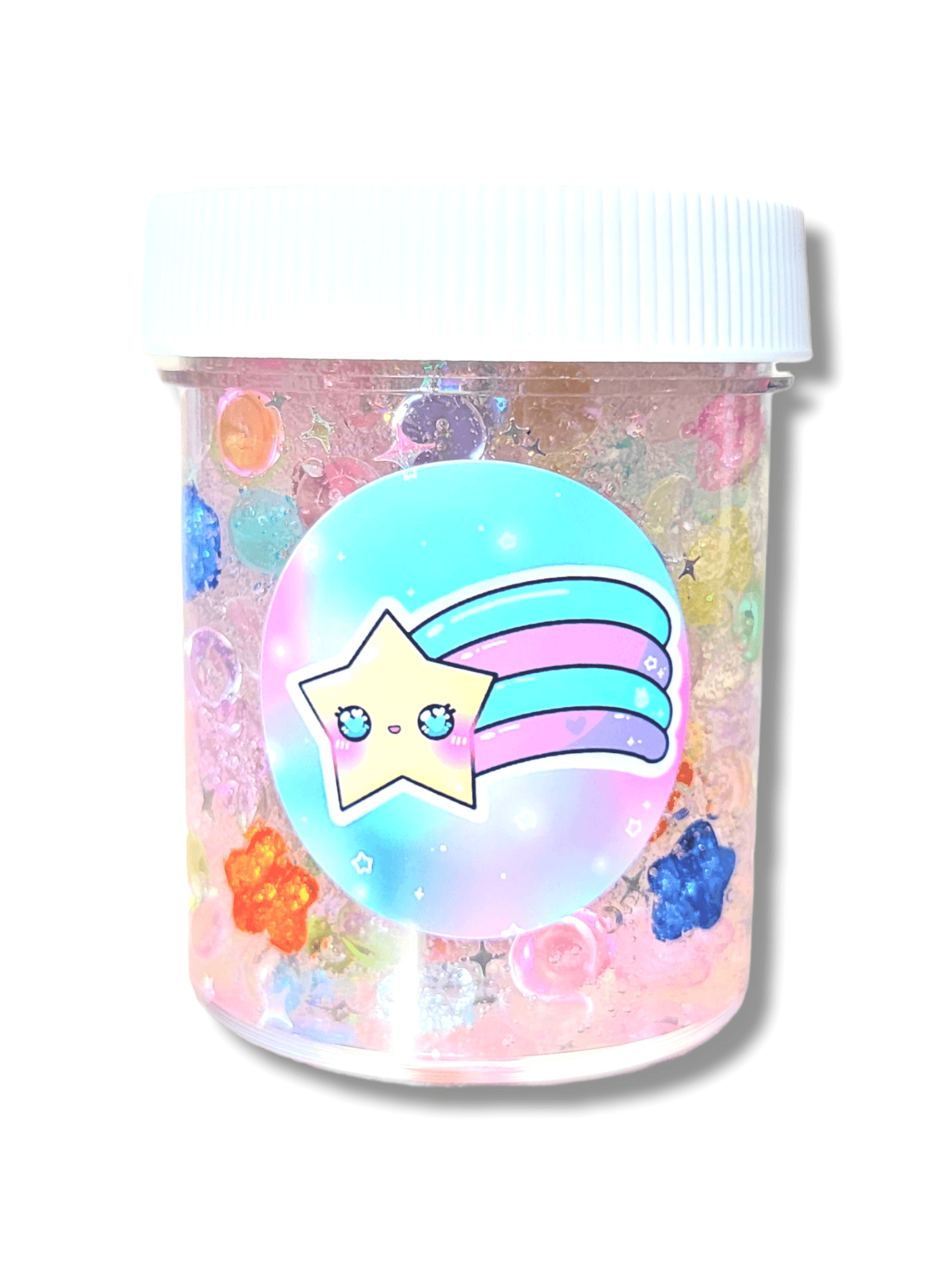 Shooting Stars Crunchy Handmade Scented Clear Slime Slime by Hoshimi Slimes LLC | Hoshimi Slimes LLC