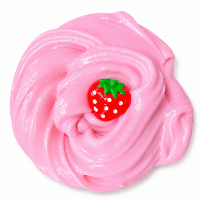 Strawberry Milk Slime – Thick Glossy Slime with Charm