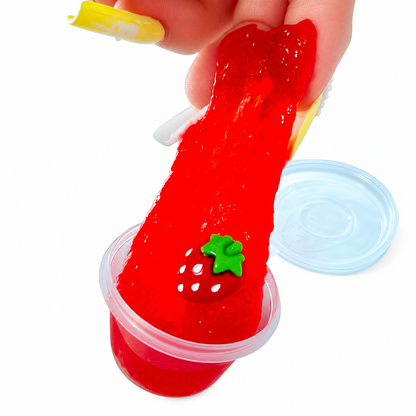 Strawberry Shortcake Crunch Slime Kit – DIY Butter Slime Set with Clay