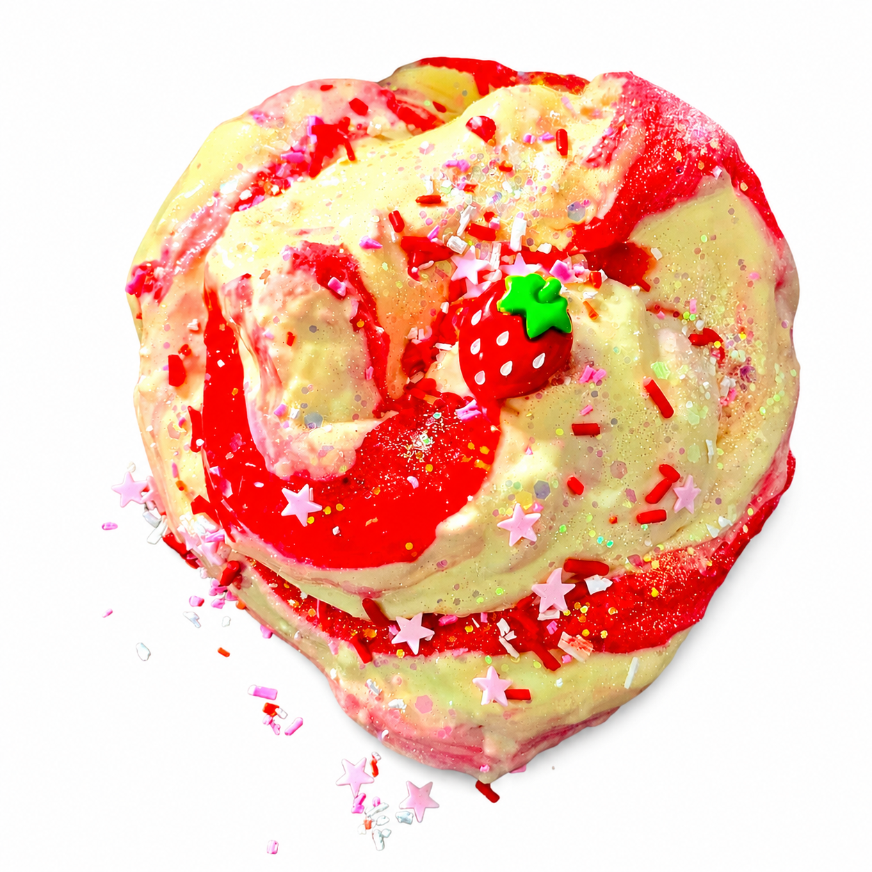 Strawberry Shortcake Crunch Slime Kit – DIY Butter Slime Set with Clay
