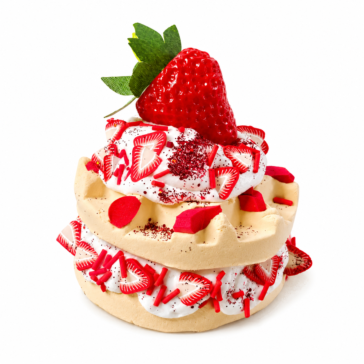 Strawberry Shortcake Waffle Slime Kit – DIY Butter Slime with Clay & Toppings