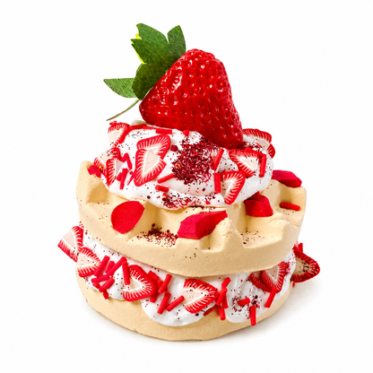 Strawberry Shortcake Waffle Slime Kit – DIY Butter Slime with Clay & Toppings