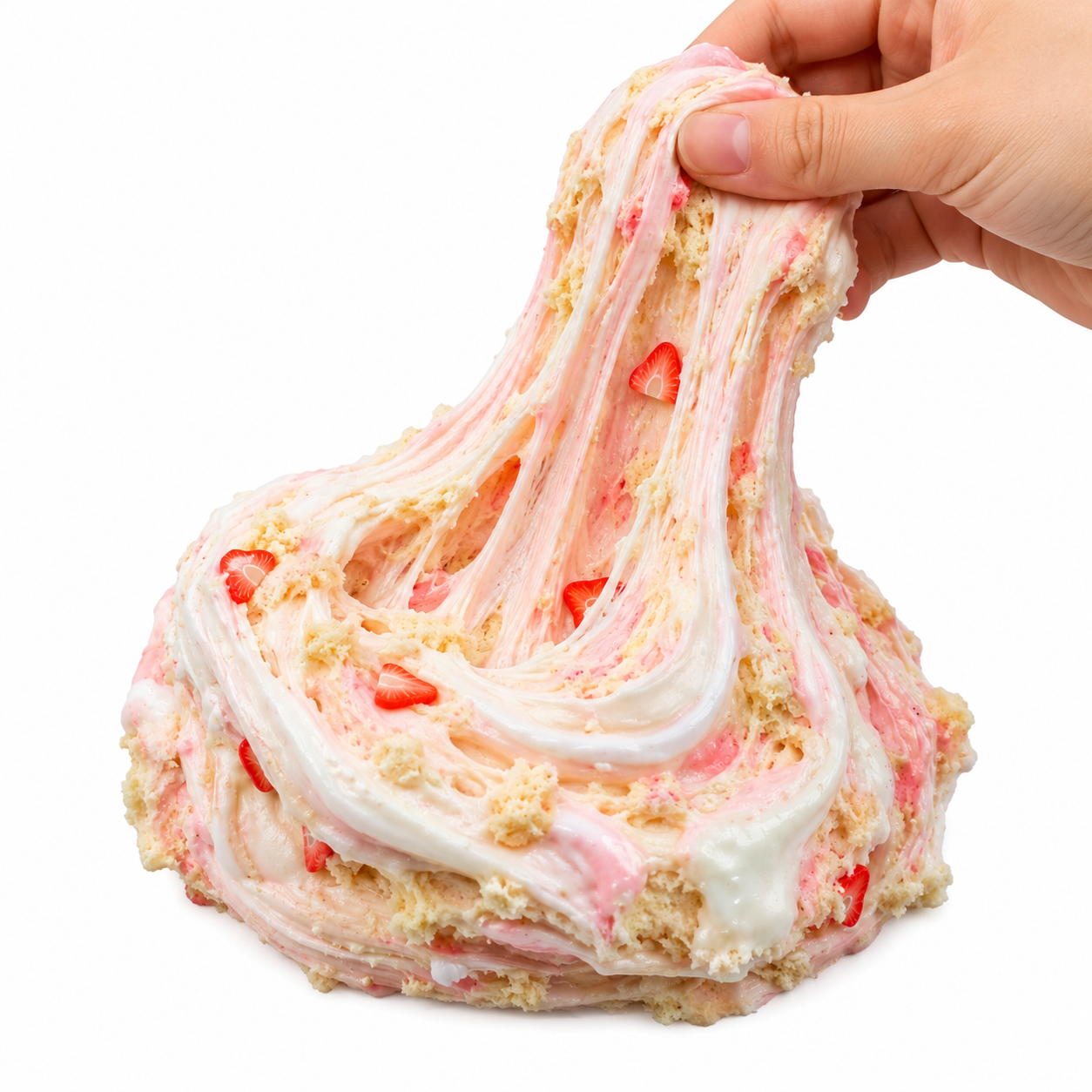 Strawberry Shortcake Waffle Slime Kit – DIY Butter Slime with Clay & Toppings