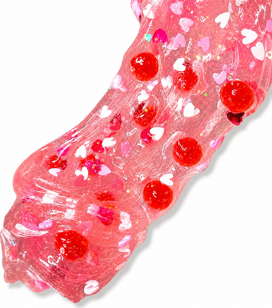Sweetheart Boba Slime – Clear Popping Strawberry Boba