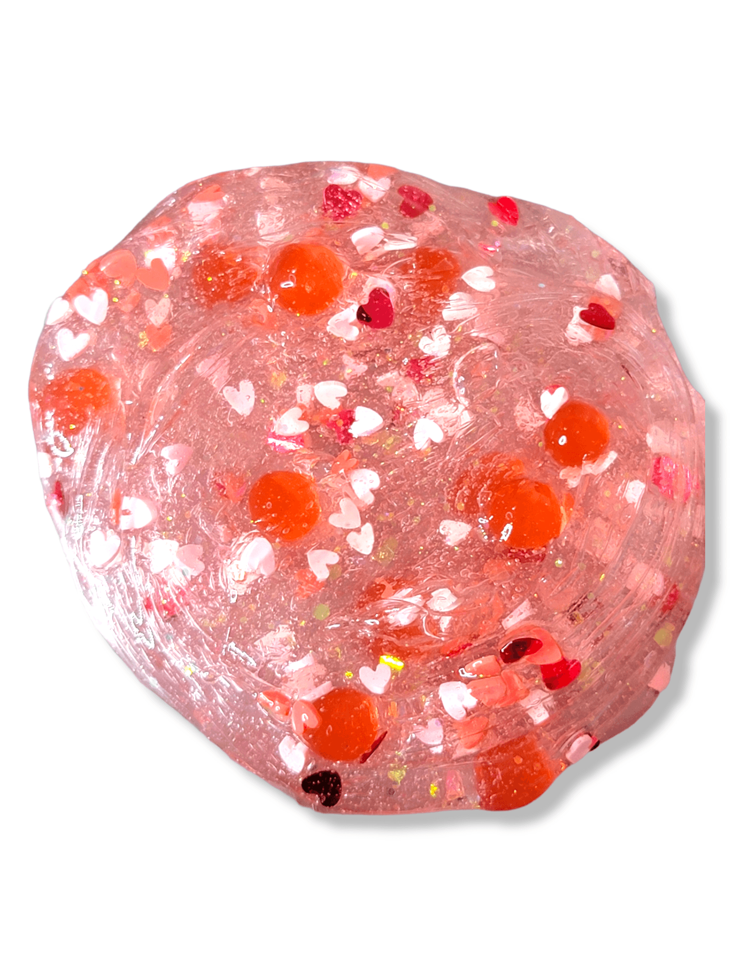 Sweetheart Popping Boba Handmade Clear Scented Slime 8oz Slime by Hoshimi Slimes LLC | Hoshimi Slimes LLC