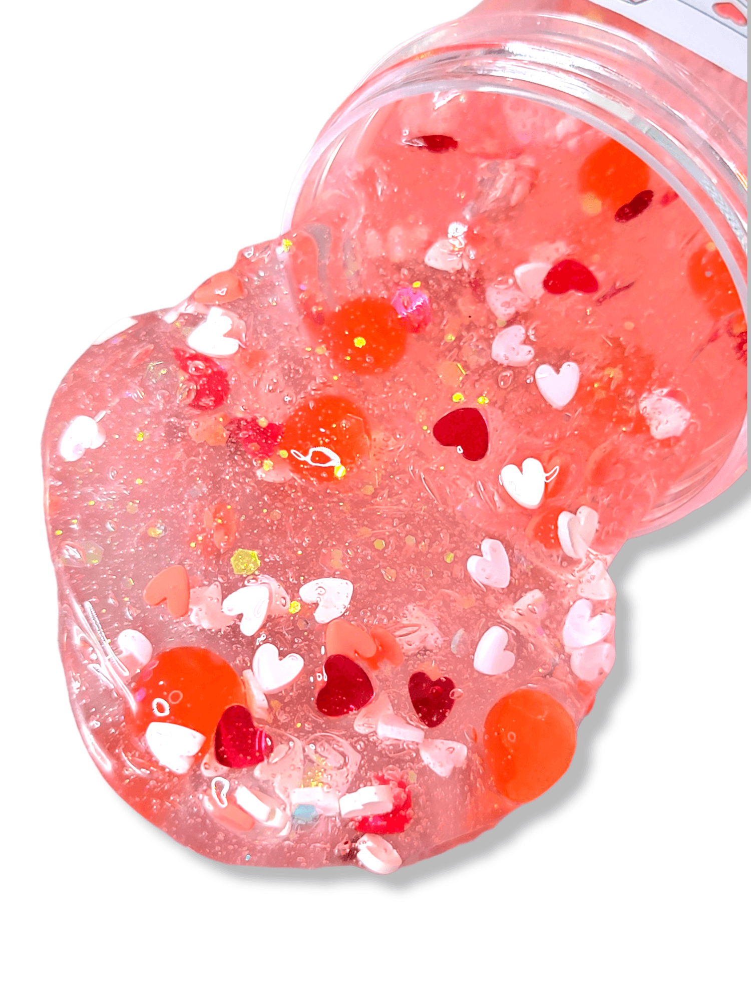 Sweetheart Popping Boba Handmade Clear Scented Slime Slime by Hoshimi Slimes LLC | Hoshimi Slimes LLC