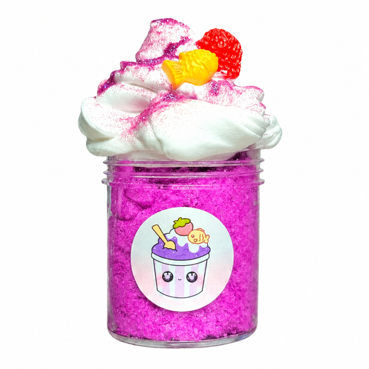 Ube Shaved Ice Slime – Crunchy Snowfizz Slime with Clay & Charms