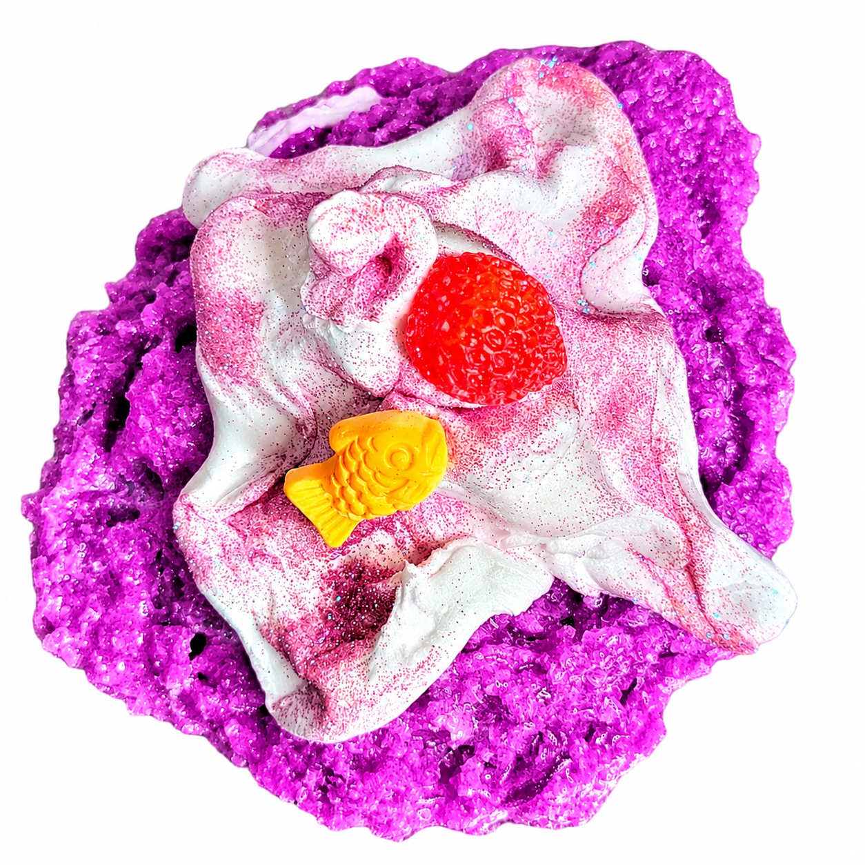 Ube Shaved Ice Slime – Crunchy Snowfizz Slime with Clay & Charms