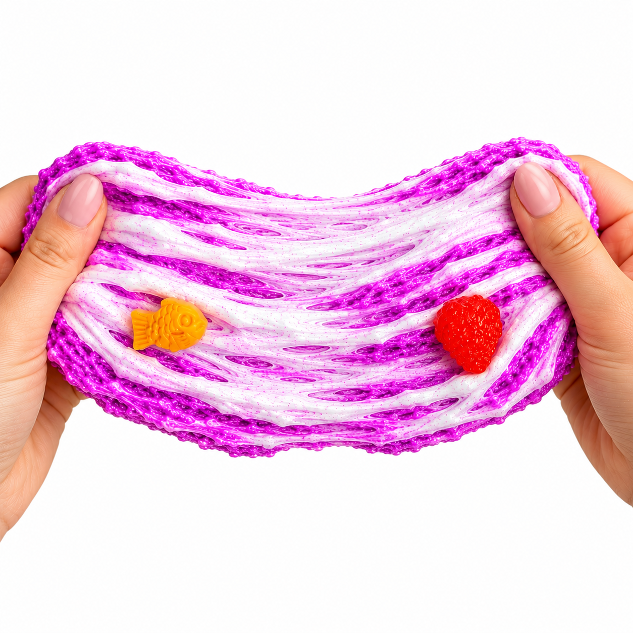 Ube Shaved Ice Slime – Crunchy Snowfizz Slime with Clay & Charms