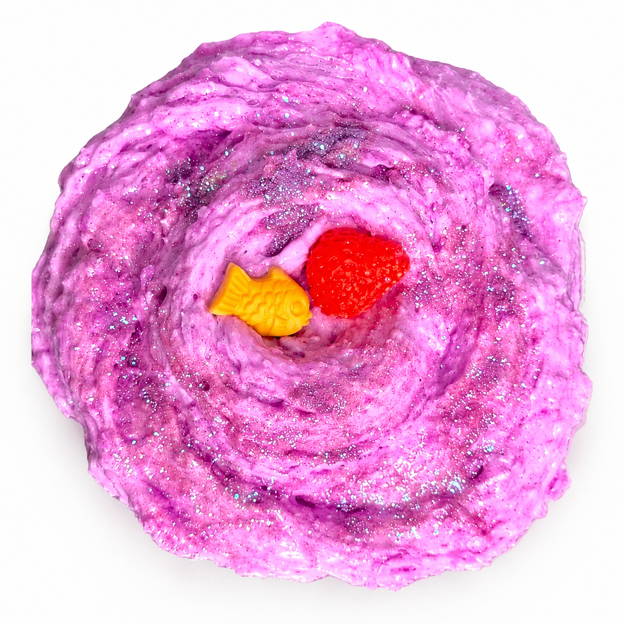 Ube Shaved Ice Slime – Crunchy Snowfizz Slime with Clay & Charms