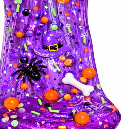 Witchy Boba Clear Pigment Slime – Grape Scented Halloween Slime