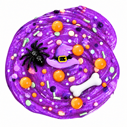 Witchy Boba Clear Pigment Slime – Grape Scented Halloween Slime