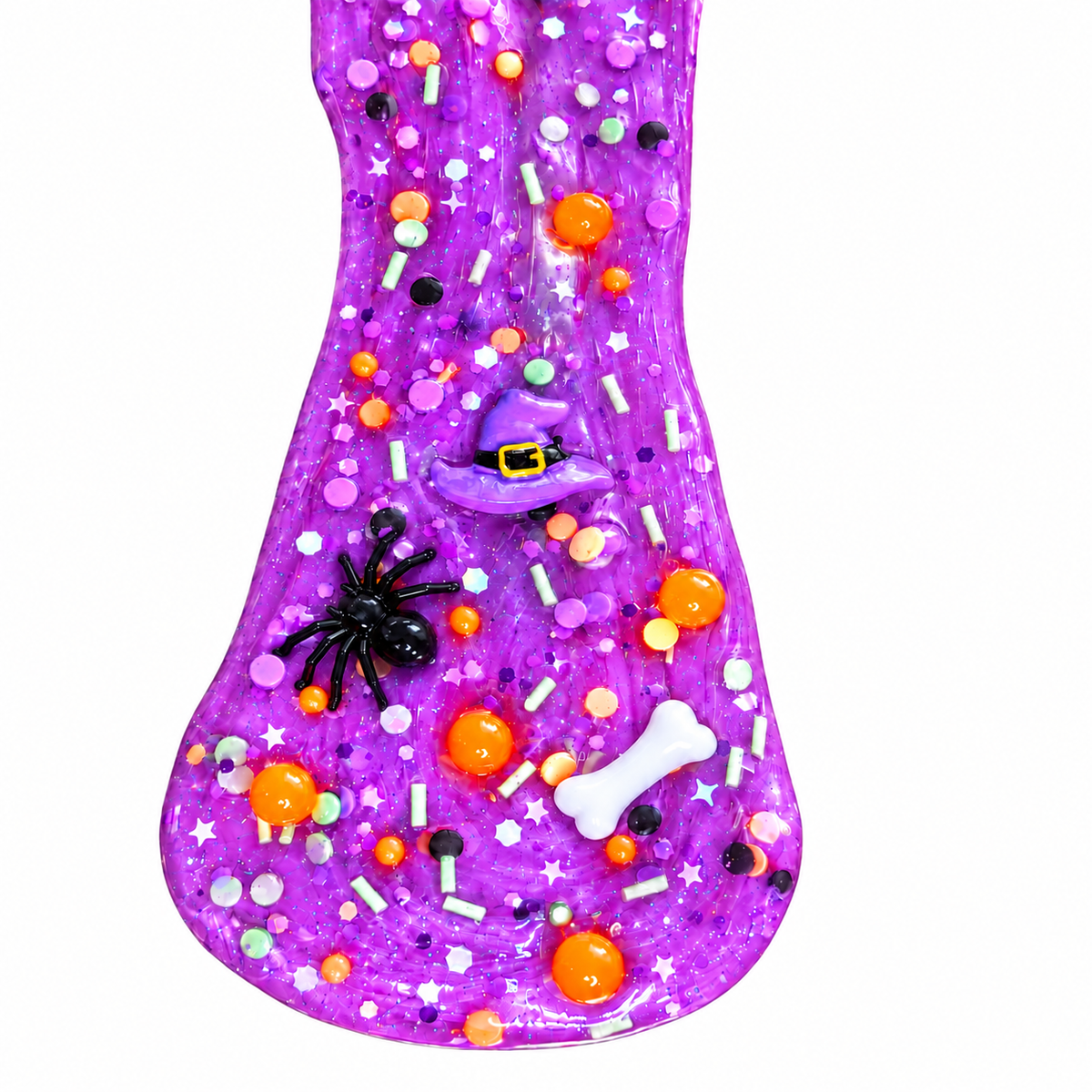 Witchy Boba Clear Pigment Slime – Grape Scented Halloween Slime