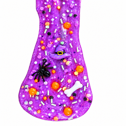 Witchy Boba Clear Pigment Slime – Grape Scented Halloween Slime