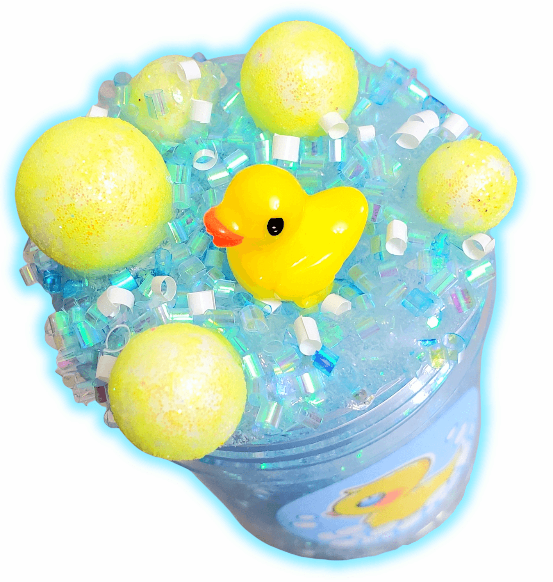 Bubble Bath Handmade Bingsu Clear Slime 8oz Slime by Hoshimi Slimes LLC | Hoshimi Slimes LLC