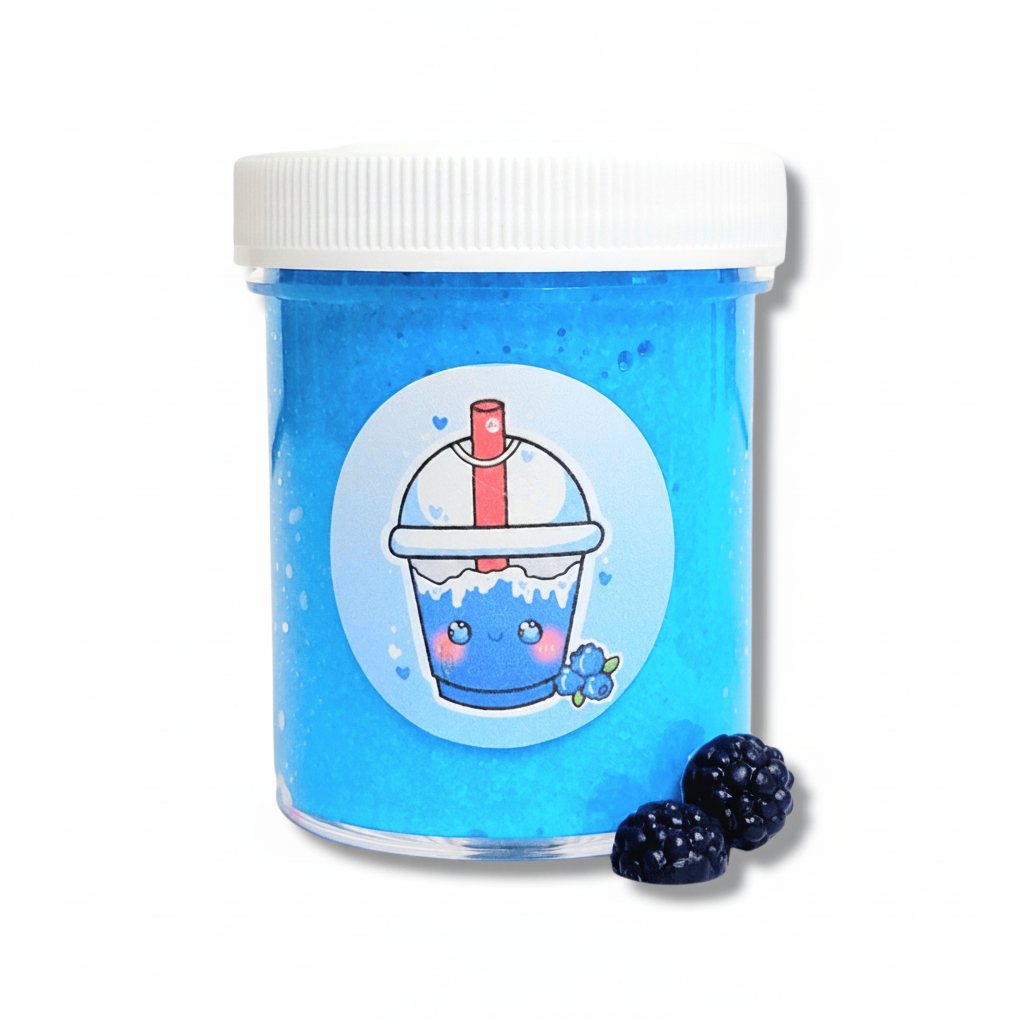 Blue Raspberry Slushy Handmade Slime 4oz Slime by Hoshimi Slimes LLC | Hoshimi Slimes LLC