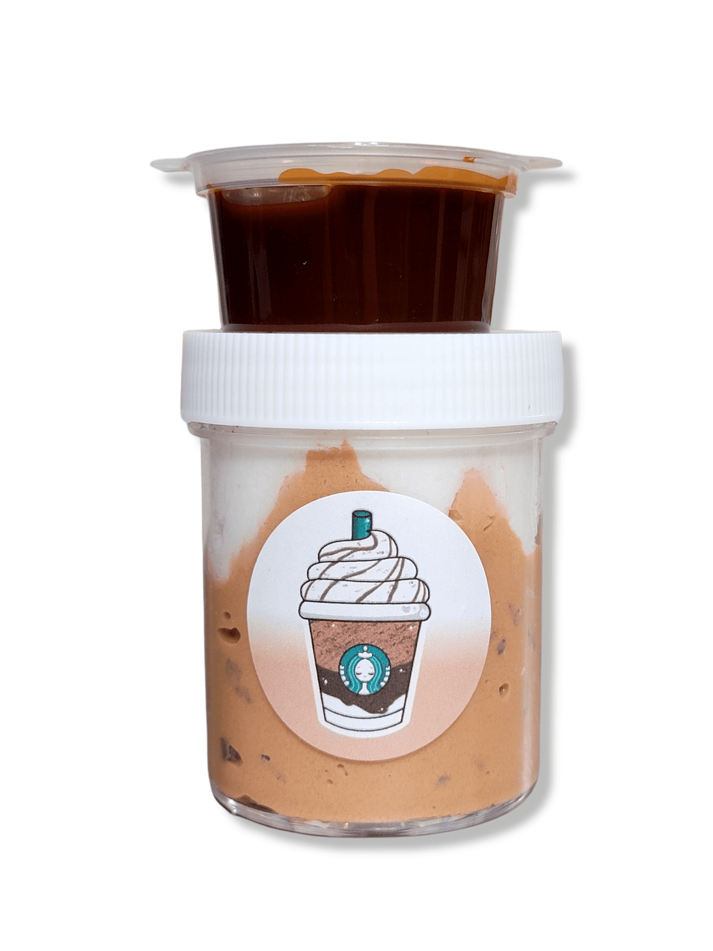 Cookie Crumble Frappe Clay Cap Butter Slime Slime by Hoshimi Slimes LLC | Hoshimi Slimes LLC