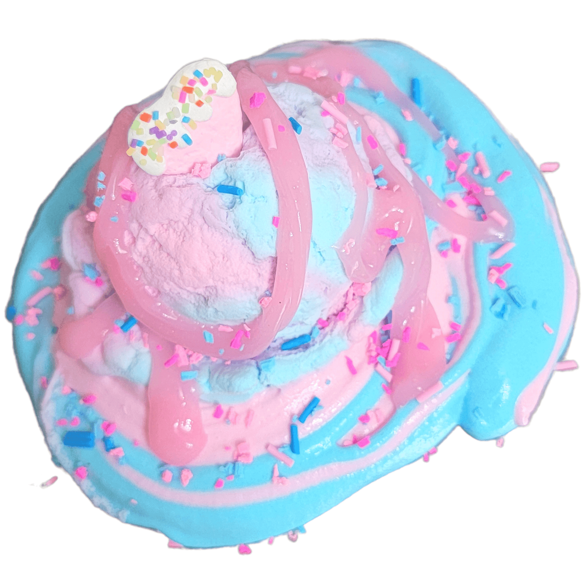 Cotton Candy Ice cream Scoops DIY Slime Kit Slime by Hoshimi Slimes LLC | Hoshimi Slimes LLC