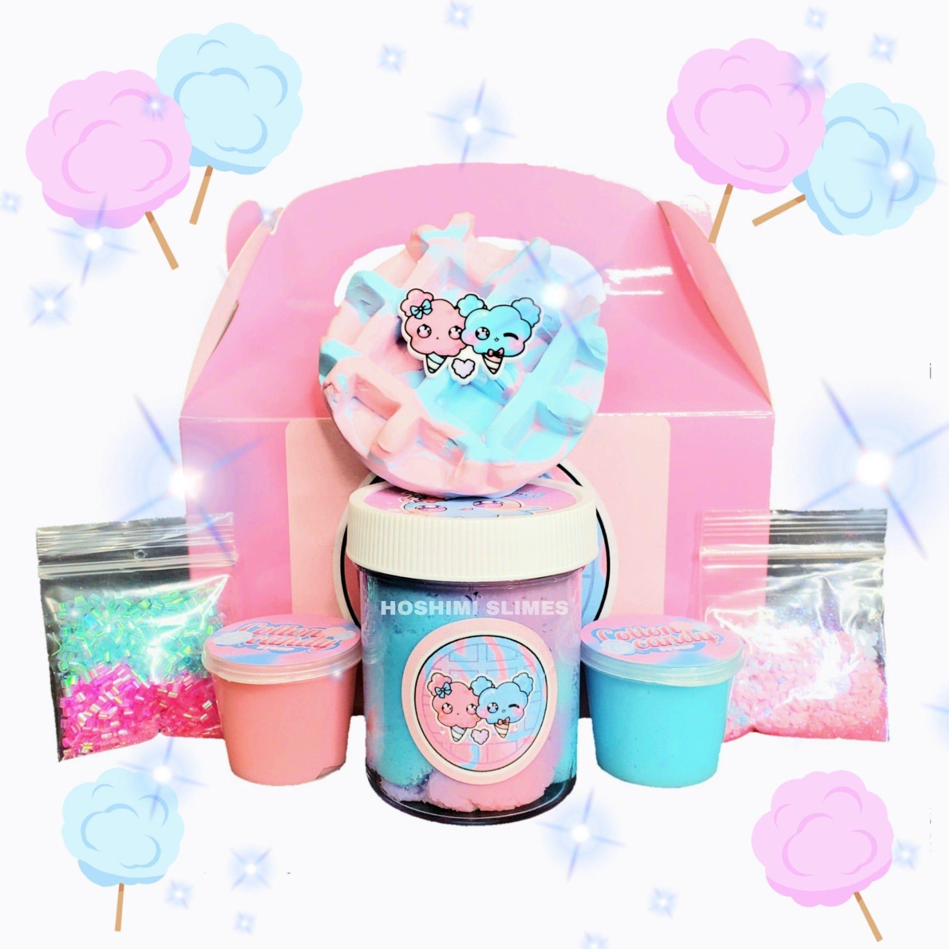 Cotton Candy Waffle DIY Slime Kit slime by Hoshimi Slimes LLC | Hoshimi Slimes LLC