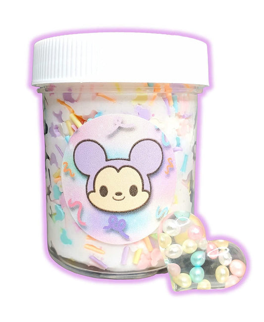 Mickey's Birthday Batter Handmade Butter Slime 4oz Slime by Hoshimi Slimes LLC | Hoshimi Slimes LLC