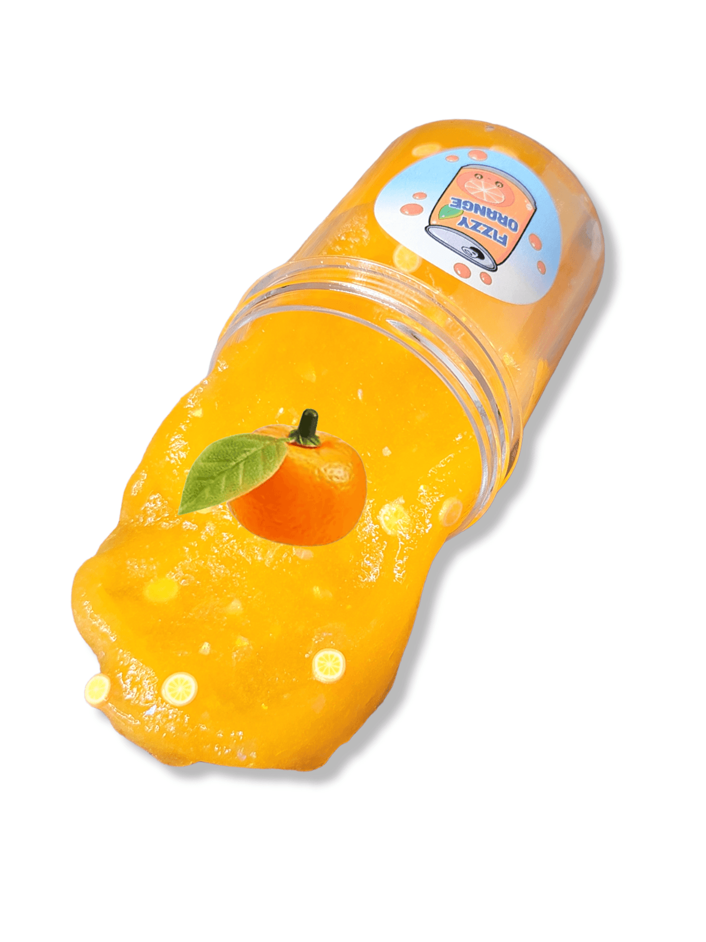 Fizzy Orange Soda Handmade Scented Jelly Slime 32oz Slime by Hoshimi Slimes LLC | Hoshimi Slimes LLC