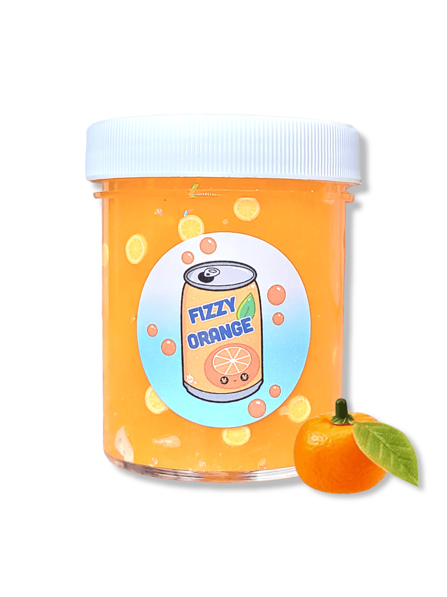Fizzy Orange Soda Handmade Scented Jelly Slime 4oz Slime by Hoshimi Slimes LLC | Hoshimi Slimes LLC