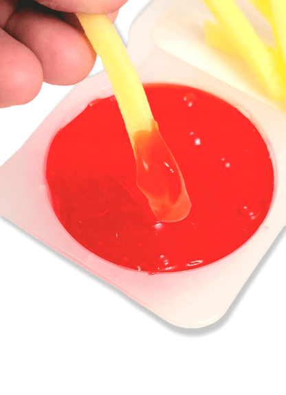 Fries & Ketchup Handmade Clear Scented Slime Slime by Hoshimi Slimes LLC | Hoshimi Slimes LLC