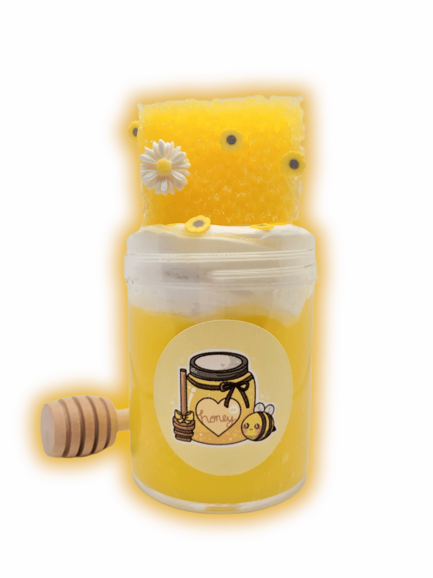 Milk & Honey Clay Cap Handmade Slime 4oz Slime by Hoshimi Slimes LLC | Hoshimi Slimes LLC